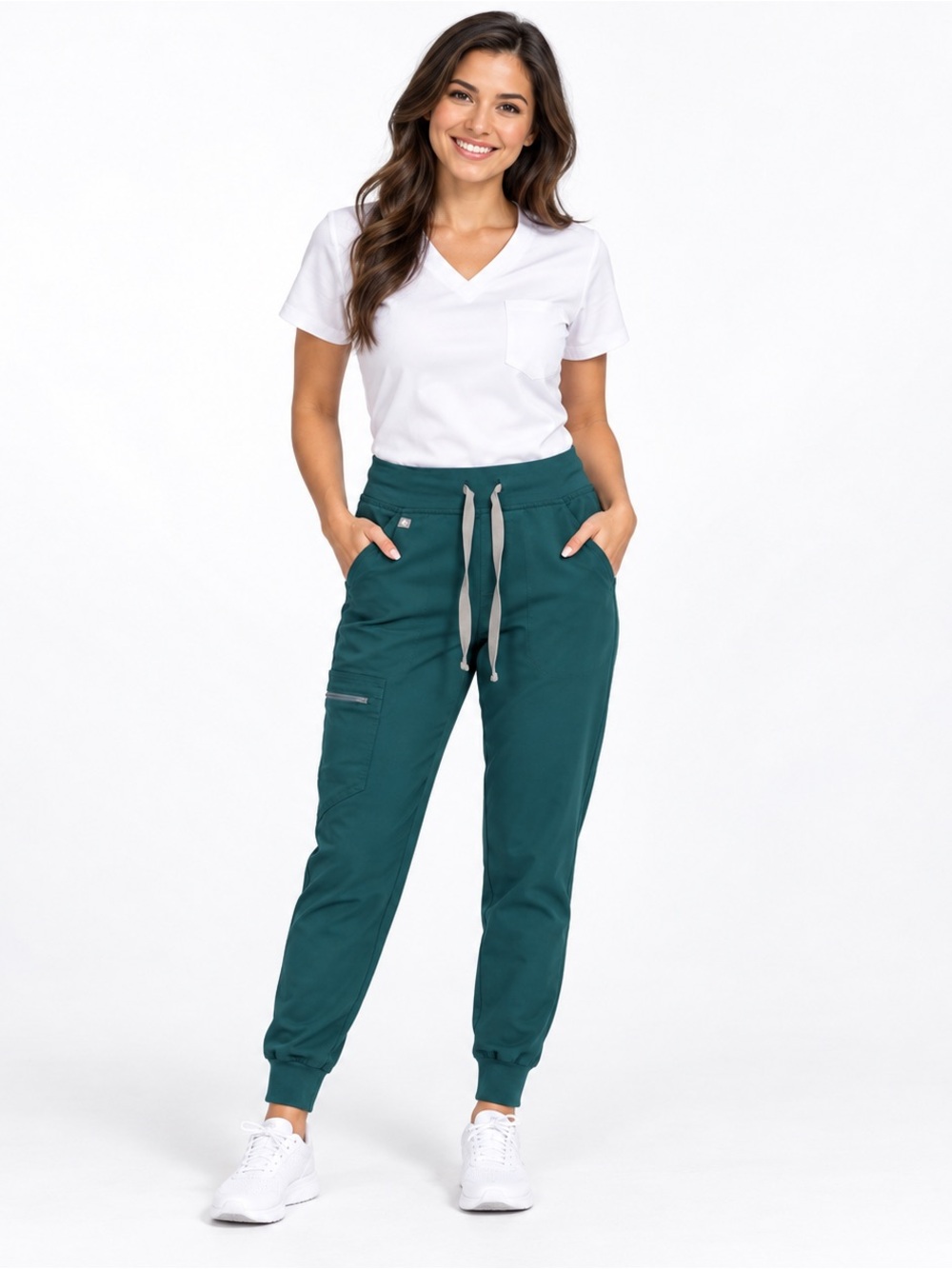 FIGS Zamora Jogger Scrub Pants Green XXS Petite